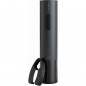 Saca-rolhas elétrico de aço inoxidável preto de luxo com USB. Saca-rolhas elétrico de aço inoxidável preto de luxo com USB.