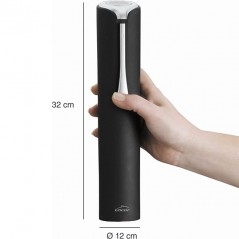 Cavatappi elettrico con base di ricarica - nero