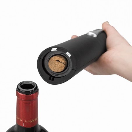 Cavatappi elettrico con base di ricarica - Nero