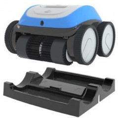 Leopard Pro Aquallice Robot pulitore per piscine a batteria per pavimenti, pareti e linea di galleggiamento.