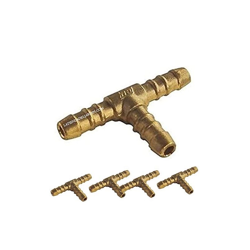 5 Stück x Butan Propan T-Typ Gasschlauch 9mm Butan, Messing, Küche, Campinggas