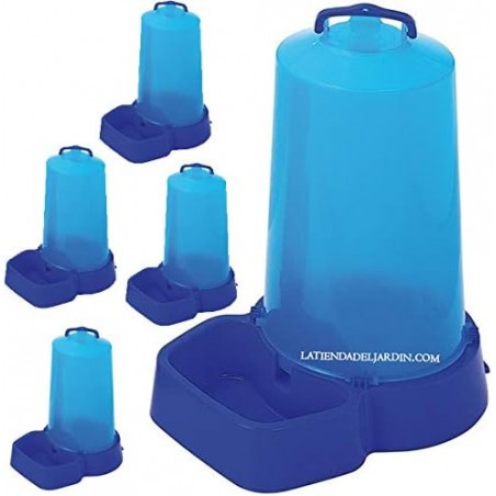 Pack of 5 DRINKING FOUNTAINS Bottle Dogs Cats Animals Made of plastic 12 liters, 25x46 h. cm