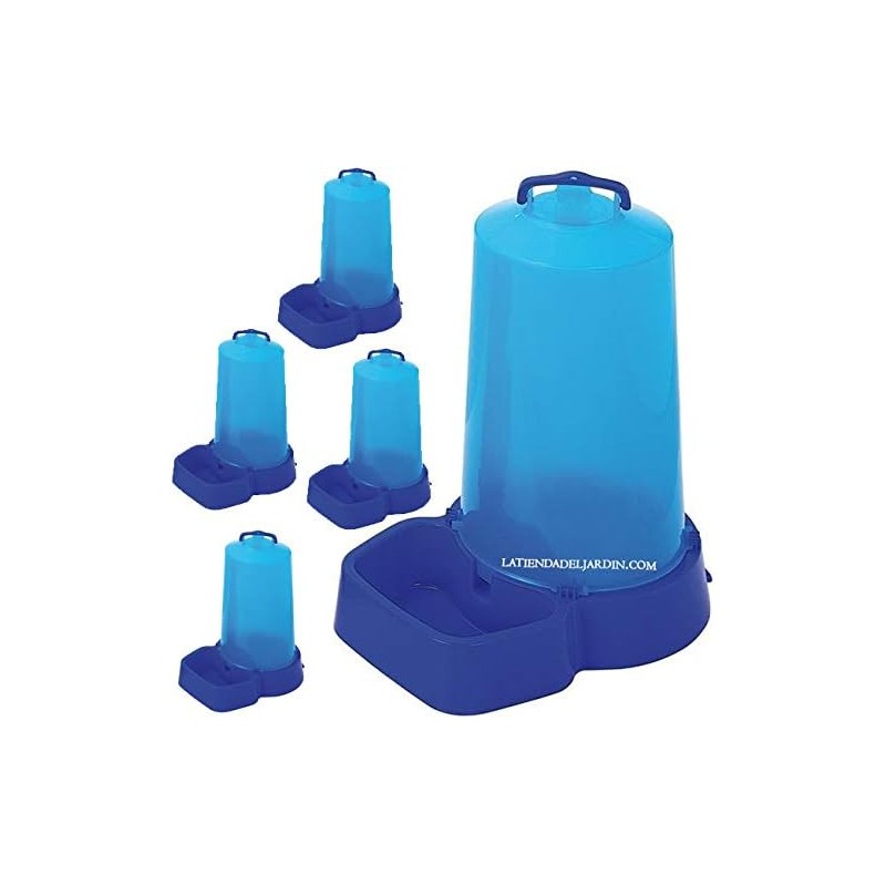 Pack of 5 DRINKING FOUNTAINS Bottle Dogs Cats Animals Made of plastic 12 liters, 25x46 h. cm