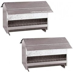 Galvanized feeder 50 x 44 x 36 cm. 