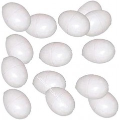 40 Stück Kunststoffeier für Vögel - Nistmaterial | Ideal für die Zucht und Unterbringung von Vögeln