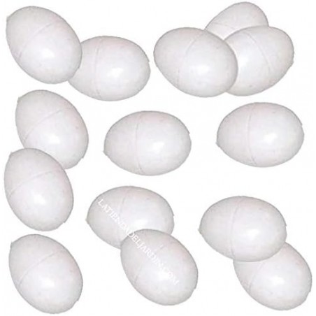 Pack of 40 plastic bird eggs - nest