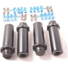 Pack de 4 Hunter PGP-04 Ultra/Sprinkler – Arroseur escamotable, 10 cm, 50° à 360°, 3/4''