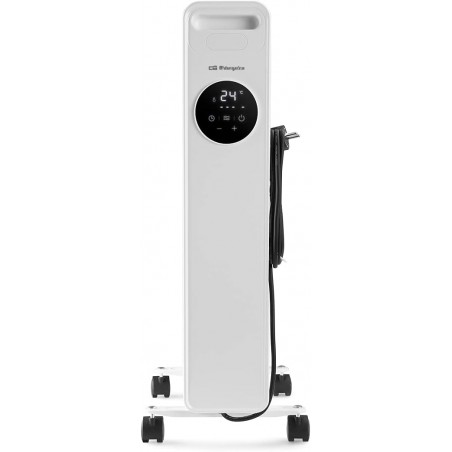 Orbegozo RAD2000 oil-filled radiator, 9 heating elements. Three heating outputs: 800W-1200W-2000W. 7ºC-35ºC.