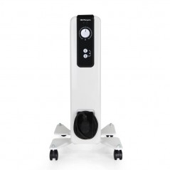 Radiador de aceite de 5 elementos Orbegozo, 1000W, termostato regulable, 2 niveles de calor