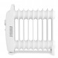 Radiateur à Bain d'Huile 1200W Chauffage électrique 9 éléments Orbegozo RO1220. Thermostat réglable