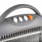 Oszillierender Halogenofen. Drei Leistungsstufen: 400 W-800 W-1200 W. Völlig geräuschlos. Sofortige Wärmeabgabe. Drei Halogenstä Oszillierender Halogenofen. Drei Leistungsstufen: 400 W-800 W-1200 W. Völlig geräuschlos. Sofortige Wärmeabgabe. Drei Halogenstä