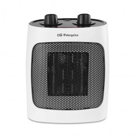 Aquecedor cerâmico Orbegozo CR5031, 1000 e 2000 W. Três posições, ajuste de ventilador e calor.