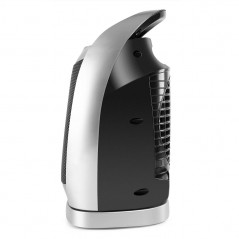 Riscaldatore ceramico oscillante Orbegozo. Due posizioni di regolazione del calore: 750 e 1.500 W. Posizione aria fresca.