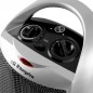 Orbegozo oscillating ceramic heater. Two heat adjustment positions: 750 and 1,500 W. Fresh air position. Orbegozo oscillating ceramic heater. Two heat adjustment positions: 750 and 1,500 W. Fresh air position.