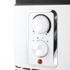 Radiateur soufflant céramique avec thermostat réglable 1500W Orbegozo 360º, émet de la chaleur dans toutes les directions