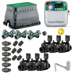 Rain Bird professional automatic irrigation kit with 6 zones 24v for 32mm pipe