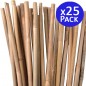 25 x Tutor de bambu natural 105 cm, 8-10 mm. Varillas de bambu ecologicas para sujetar arboles, plantas y hortalizas