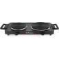 Orbegozo 2-Burner Electric Hob | 2500W Electric Cooktop with 2 Thermostats | Portable Camping Stove