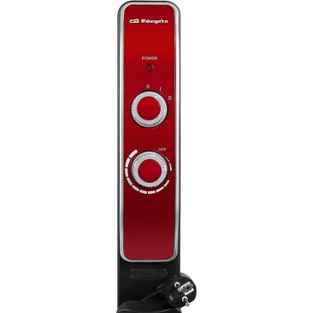 Radiador elétrico Orbegozo 2000W, aquecedor de mica, termostato ajustável, segurança antitombamento, preto