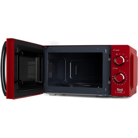 Forno a microonde Orbegozo MI2121 da 20 litri, rosso. 700 W. 6 livelli di potenza. Timer da 30 minuti.