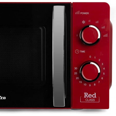 Orbegozo MI2121 20L Rote Mikrowelle. 700W. 6 Leistungsstufen. 30-Minuten-Timer.