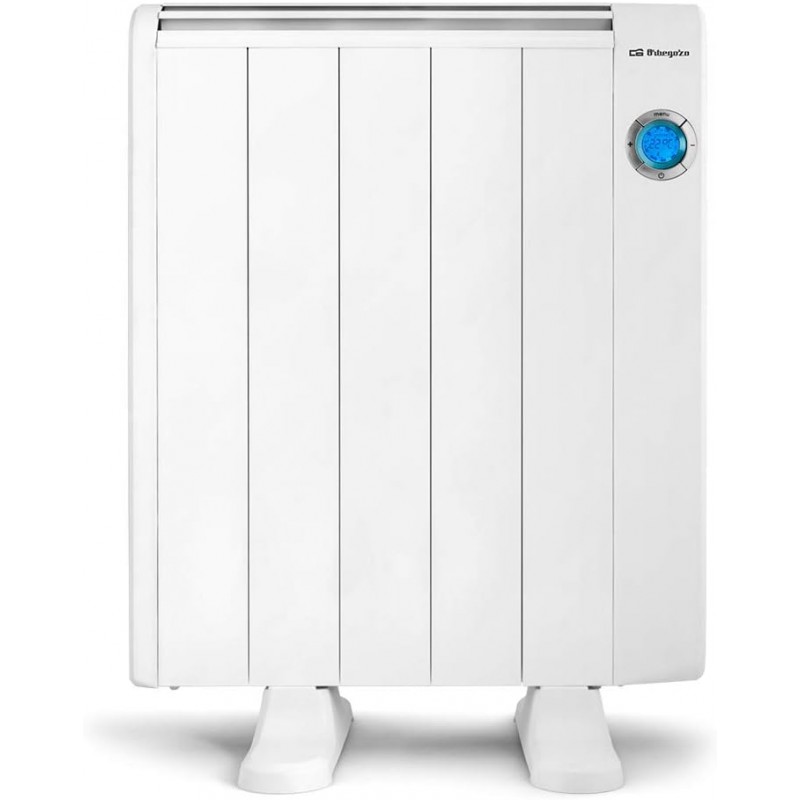 Radiateur Electrique Basse Consommation 5 éléments 800W Orbegozo, mural ou au sol, télécommande, minuterie