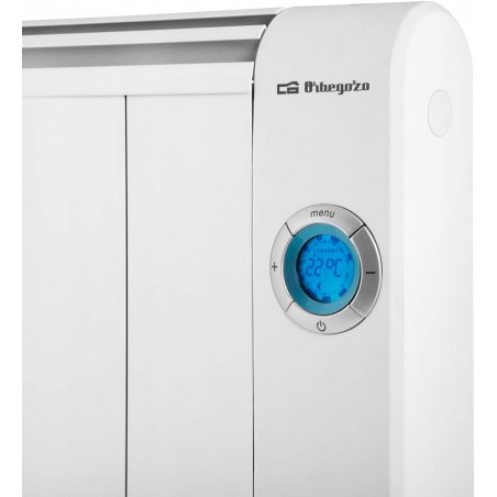 Emissor térmico Orbegozo RRE810A de 5 elementos. Potência de 800 W. Controle remoto. Visor digital LCD.