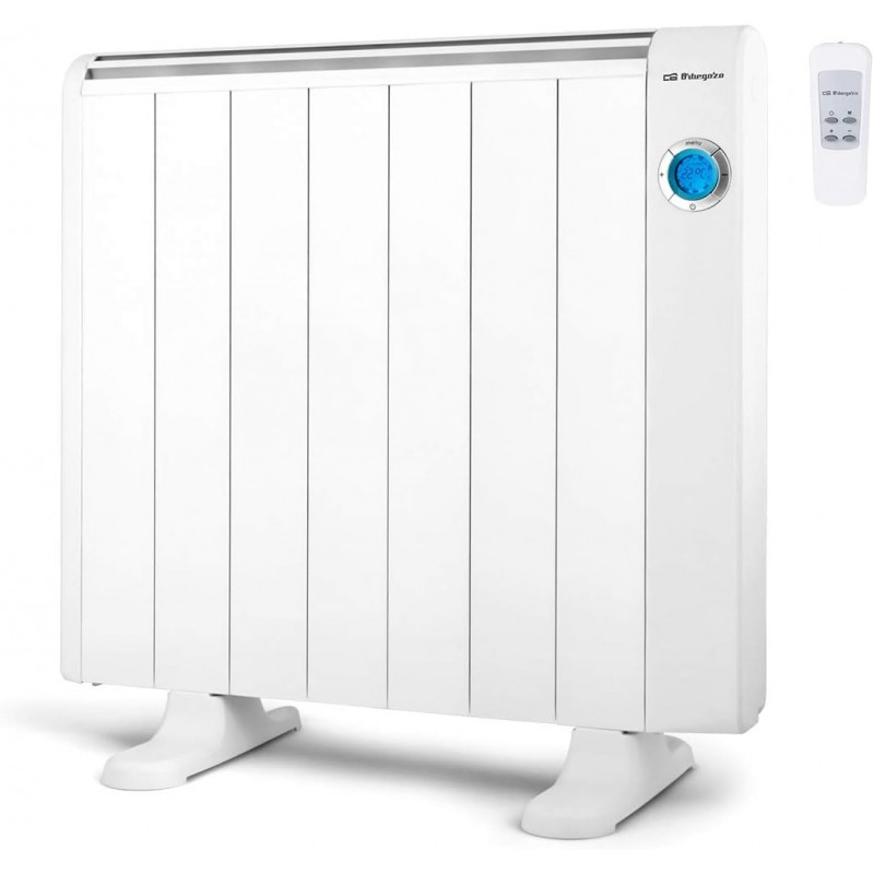 Radiateur Electrique Basse Consommation 7 éléments 1300W Orbegozo, mural ou au sol, télécommande, minuterie