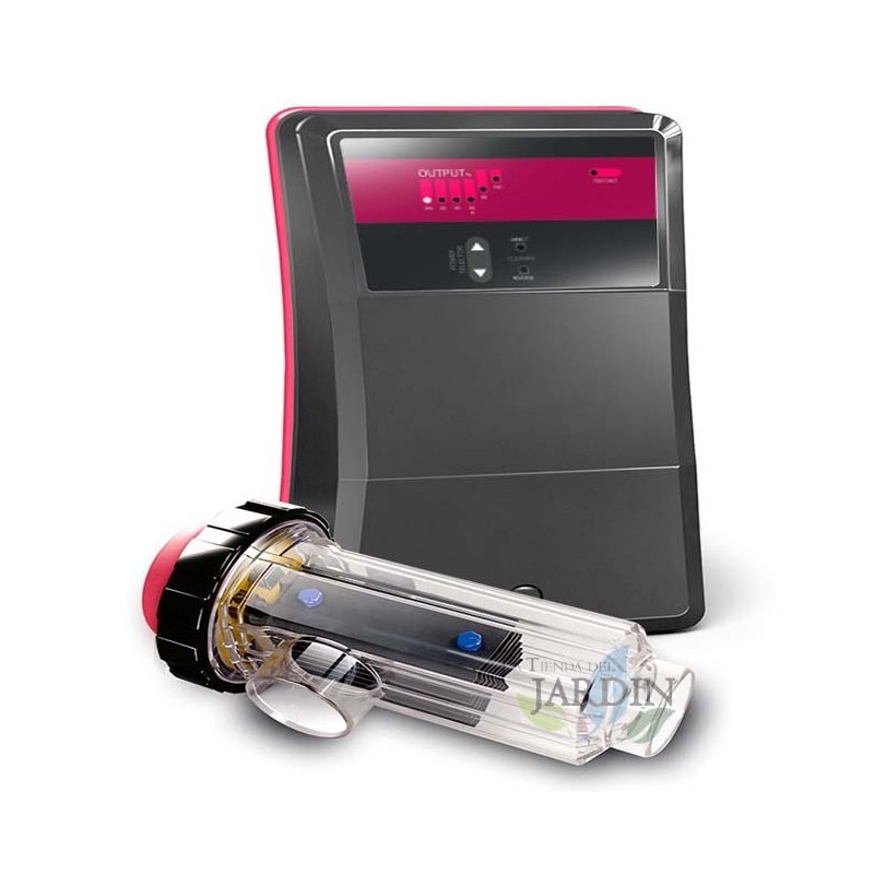 Chlorinateur par électrolyse au sel + Contrôleur de pH + Pompe de Dosage, piscines jusqu'à 120 m3 Chlorinateur par électrolyse au sel + Contrôleur de pH + Pompe de Dosage, piscines jusqu'à 120 m3