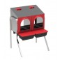 Laying hens 2 departments 57x47x77 cm with legs Laying hens 2 departments 57x47x77 cm with legs