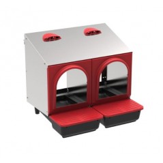 Indoor chicken nesting box with 2 zones, 52x45x48 cm