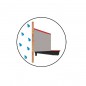 Indoor chicken roost 2 zones 52x45x48 cm Indoor chicken roost 2 zones 52x45x48 cm