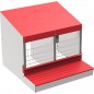 Ninho galvanizado para aves com 2 compartimentos, ninho para 8/9 galinhas, ninho para galinhas 53x50x44 cm Ninho galvanizado para aves com 2 compartimentos, ninho para 8/9 galinhas, ninho para galinhas 53x50x44 cm