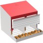 Ninho galvanizado para aves com 2 compartimentos, ninho para 8/9 galinhas, ninho para galinhas 53x50x44 cm Ninho galvanizado para aves com 2 compartimentos, ninho para 8/9 galinhas, ninho para galinhas 53x50x44 cm