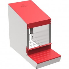 Ninho galvanizado para aves, caixa de nidificação para galinhas ideal para 4/6 galinhas, ninho para galinhas 26x50x44 cm
