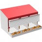 Ninho Galvanizado para Aves 3 compartimentos, Caixa de postura para 12/14 galinhas, Ninho para galinhas 80x50x44 cm Ninho Galvanizado para Aves 3 compartimentos, Caixa de postura para 12/14 galinhas, Ninho para galinhas 80x50x44 cm