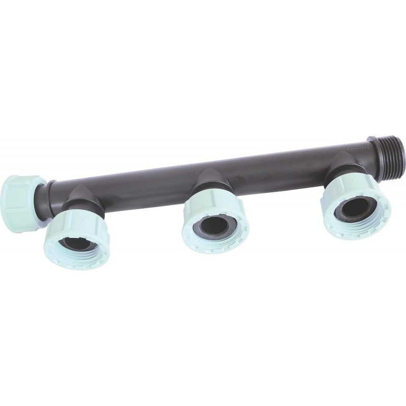Irrigation manifold 3-4 solenoid valves 1"