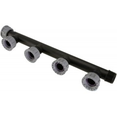 Clarinete d'irrigation 4 sorties M-F-F-F-F 1'' pour 4-5 électrovannes d'arrosage