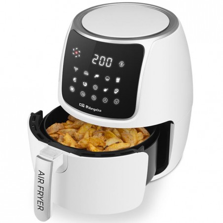 Orbegozo FDR 64 Heißluftfritteuse / Ölfrei / 1500W / 4L Fassungsvermögen, Weiß