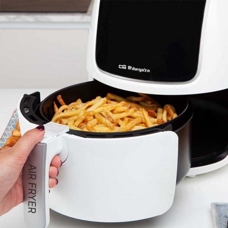 Orbegozo FDR 64 Air Fryer / Oil-Free / 1500W / 4L Capacity, White