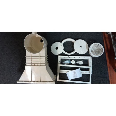 Skimmer 15 litros piscina de concreto branco