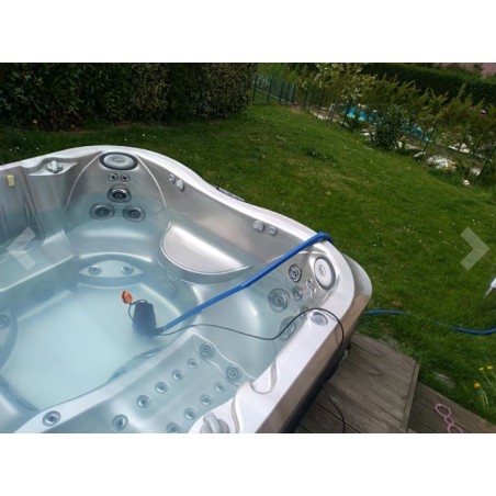 MANGUEIRA PLANA 25mm 5 metros para descarga de água, PVC Poliéster Borracha Azul Layflat para Incêndios e Piscinas (1")