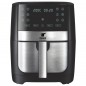 Fritadeira a ar FR8080 de 1700 W, 12 programas, capacidade de 8 litros. Temperatura ajustável de 60 a 200 °C. Fritadeira a ar FR8080 de 1700 W, 12 programas, capacidade de 8 litros. Temperatura ajustável de 60 a 200 °C.