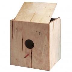 2 x Cage à oiseaux en bois. 25x15x15 cm