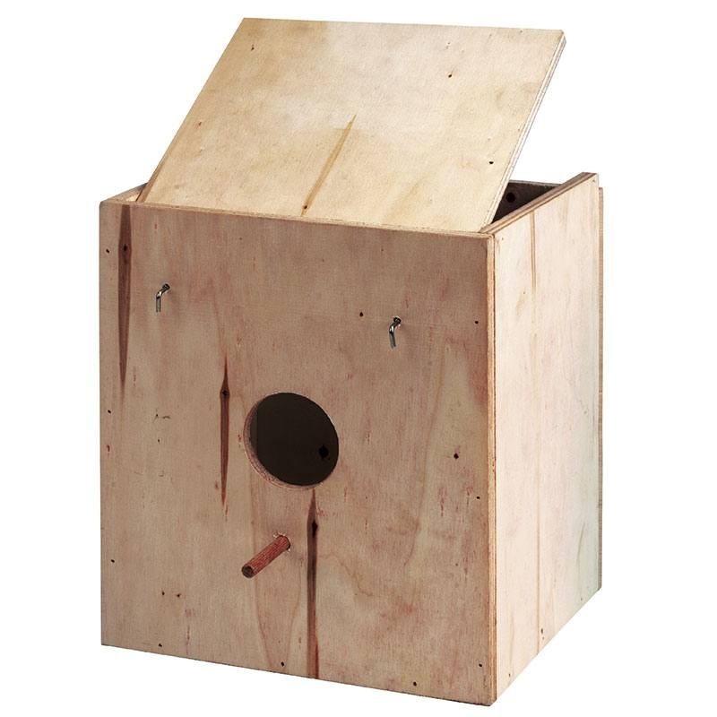 2er-Pack Vogelkäfige aus Holz. Maße: 25 x 15 x 15 cm.