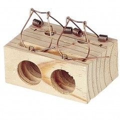 Pack of 6 Mousetraps with 2 Holes, 28mm.
