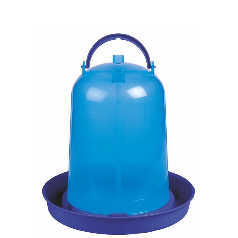3-liter blue chicken waterer. Diameter 23 cm x Height 22 cm.