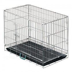 Cage pour chien de transport et d'exposition avec sol	