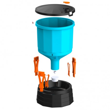 Abreuvoir pour poulets 45 litres, 39,5 x 72,5 cm