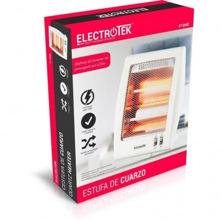 Aquecedor de quartzo ET-QH02, 400 W - 800 W, 2 configurações de temperatura